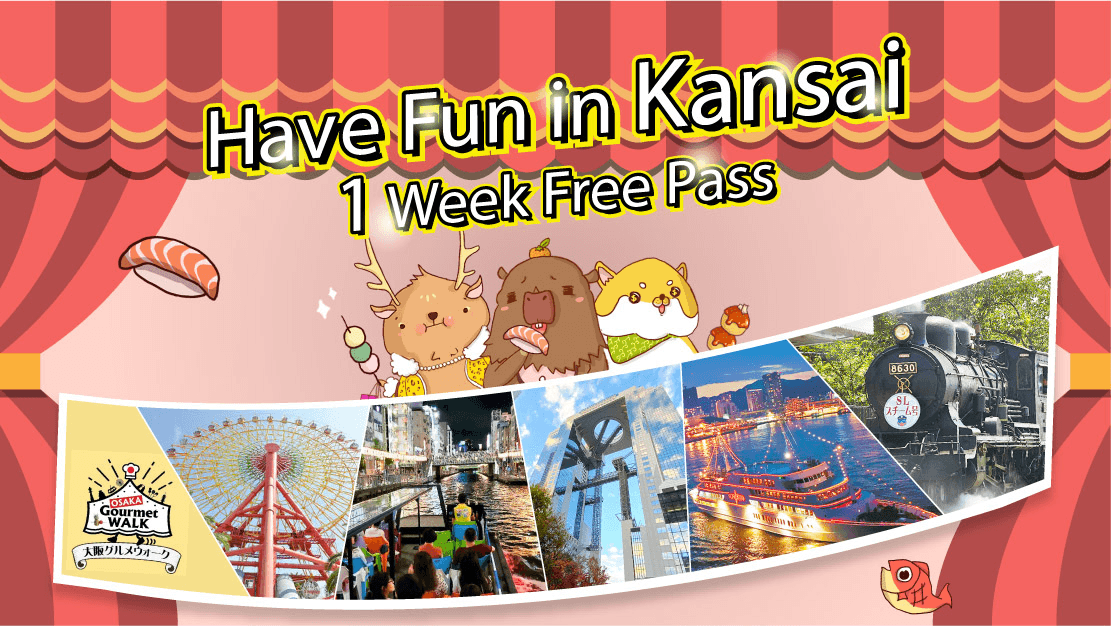 Have Fun in Kansai Pass (6 facilities)
